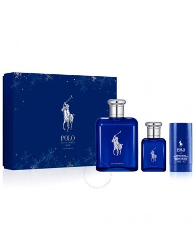 Ralph Lauren Polo Blue EDP Set brillant des détails fins